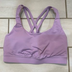 Lululemon Energy Bra Lilac Quartz size 6